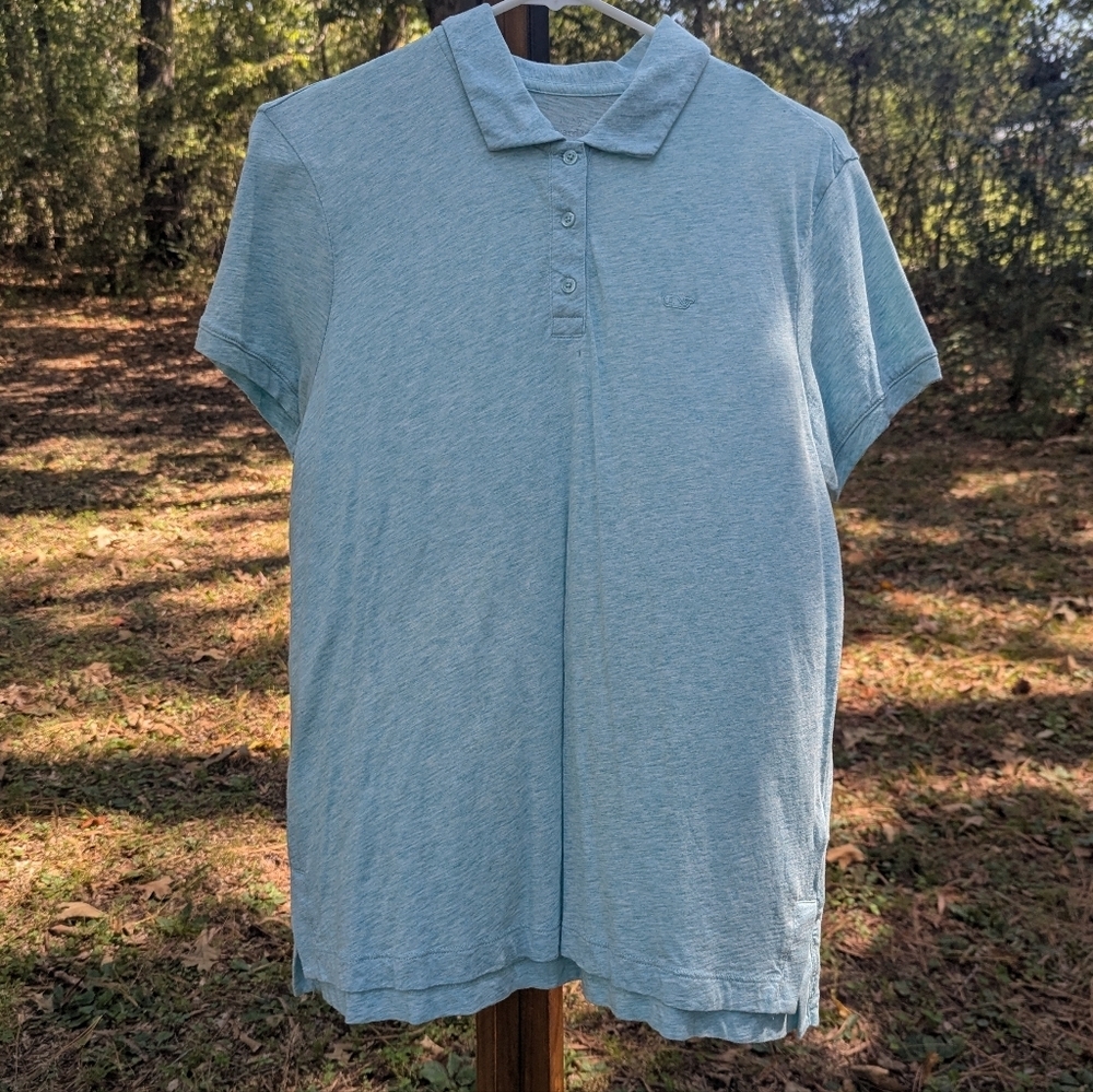 ❤️5/$25  Vineyard Vines Baby Blue Polo